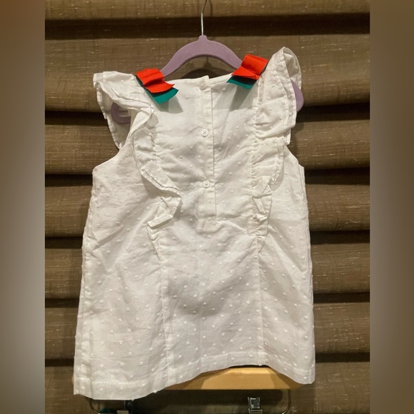 Janie & Jack Outfit Green & White Size 7 - Picture 4 of 8